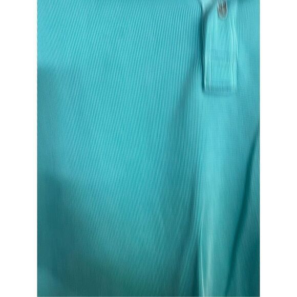 Tommy Bahama Men's Collared Henley Style Short Sleeve Aqua Blue Polo Shirt Sz L - Picture 2 of 12